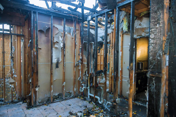 Professional Fire Damage Restoration technician working in Carver, MN